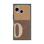 プレミアムスクエアケース with SnapMag［ オリジナル - initial two tone - O brown ］