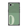 プレミアムスクエアケース with SnapMag［ オリジナル - initial two tone - O green ］