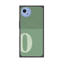 プレミアムスクエアケース with SnapMag［ オリジナル - initial two tone - O green ］