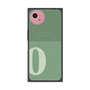 プレミアムスクエアケース with SnapMag［ オリジナル - initial two tone - O green ］