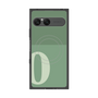 プレミアムスクエアケース with SnapMag［ オリジナル - initial two tone - O green ］