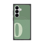 プレミアムスクエアケース with SnapMag［ オリジナル - initial two tone - O green ］