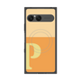 プレミアムスクエアケース with SnapMag［ オリジナル - initial two tone - P orange ］