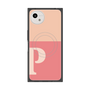 プレミアムスクエアケース with SnapMag［ オリジナル - initial two tone - P pink ］
