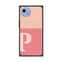 プレミアムスクエアケース with SnapMag［ オリジナル - initial two tone - P pink ］