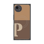 プレミアムスクエアケース with SnapMag［ オリジナル - initial two tone - P brown ］