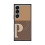 プレミアムスクエアケース with SnapMag［ オリジナル - initial two tone - P brown ］