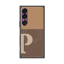 プレミアムスクエアケース with SnapMag［ オリジナル - initial two tone - P brown ］