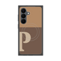 プレミアムスクエアケース with SnapMag［ オリジナル - initial two tone - P brown ］