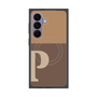 プレミアムスクエアケース with SnapMag［ オリジナル - initial two tone - P brown ］