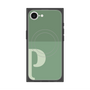 プレミアムスクエアケース with SnapMag［ オリジナル - initial two tone - P green ］