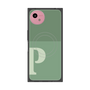 プレミアムスクエアケース with SnapMag［ オリジナル - initial two tone - P green ］