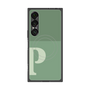 プレミアムスクエアケース with SnapMag［ オリジナル - initial two tone - P green ］