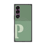 プレミアムスクエアケース with SnapMag［ オリジナル - initial two tone - P green ］