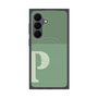 プレミアムスクエアケース with SnapMag［ オリジナル - initial two tone - P green ］