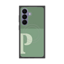 プレミアムスクエアケース with SnapMag［ オリジナル - initial two tone - P green ］