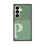 プレミアムスクエアケース with SnapMag［ オリジナル - initial two tone - P green ］