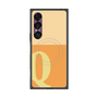 プレミアムスクエアケース with SnapMag［ オリジナル - initial two tone - Q orange ］