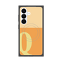 プレミアムスクエアケース with SnapMag［ オリジナル - initial two tone - Q orange ］
