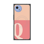 プレミアムスクエアケース with SnapMag［ オリジナル - initial two tone - Q pink ］