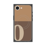 プレミアムスクエアケース with SnapMag［ オリジナル - initial two tone - Q brown ］