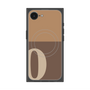 プレミアムスクエアケース with SnapMag［ オリジナル - initial two tone - Q brown ］