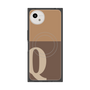 プレミアムスクエアケース with SnapMag［ オリジナル - initial two tone - Q brown ］