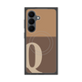 プレミアムスクエアケース with SnapMag［ オリジナル - initial two tone - Q brown ］