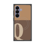 プレミアムスクエアケース with SnapMag［ オリジナル - initial two tone - Q brown ］