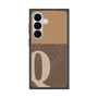 プレミアムスクエアケース with SnapMag［ オリジナル - initial two tone - Q brown ］