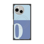 プレミアムスクエアケース with SnapMag［ オリジナル - initial two tone - Q blue ］