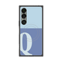 プレミアムスクエアケース with SnapMag［ オリジナル - initial two tone - Q blue ］