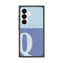 プレミアムスクエアケース with SnapMag［ オリジナル - initial two tone - Q blue ］