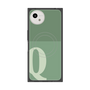 プレミアムスクエアケース with SnapMag［ オリジナル - initial two tone - Q green ］