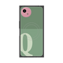 プレミアムスクエアケース with SnapMag［ オリジナル - initial two tone - Q green ］