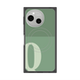 プレミアムスクエアケース with SnapMag［ オリジナル - initial two tone - Q green ］