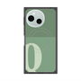 プレミアムスクエアケース with SnapMag［ オリジナル - initial two tone - Q green ］