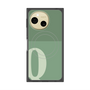 プレミアムスクエアケース with SnapMag［ オリジナル - initial two tone - Q green ］