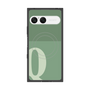 プレミアムスクエアケース with SnapMag［ オリジナル - initial two tone - Q green ］