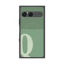 プレミアムスクエアケース with SnapMag［ オリジナル - initial two tone - Q green ］