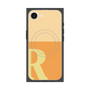 プレミアムスクエアケース with SnapMag［ オリジナル - initial two tone - R orange ］