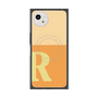 プレミアムスクエアケース with SnapMag［ オリジナル - initial two tone - R orange ］