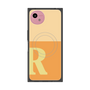 プレミアムスクエアケース with SnapMag［ オリジナル - initial two tone - R orange ］
