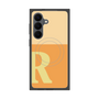 プレミアムスクエアケース with SnapMag［ オリジナル - initial two tone - R orange ］