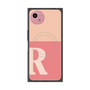 プレミアムスクエアケース with SnapMag［ オリジナル - initial two tone - R pink ］