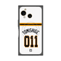プレミアムスクエアケース with SnapMag［ 読売ジャイアンツ - #011 TOMISHIGE - ホーム ］