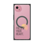 プレミアムスクエアケース with SnapMag［ オリジナル - ドットオーバーレイ - FOLLOW YOUR HEART/A ］