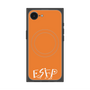 プレミアムスクエアケース with SnapMag［ オリジナル - ESFP エンターテイナー - アルファベット - オレンジ ］