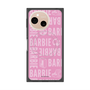 プレミアムスクエアケース with SnapMag［ Barbie - ロゴパターン3 ］