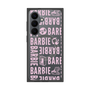 プレミアムスクエアケース with SnapMag［ Barbie - ロゴパターン3 - クリア ］